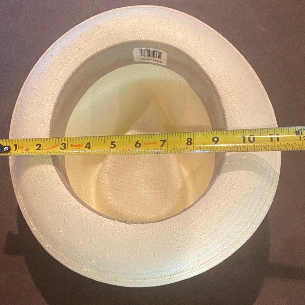 Stetson Light Straw Fedora Hat - Ivory - Picture 12 of 16